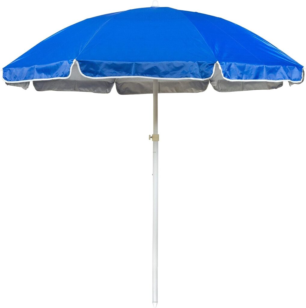 6.5 Portable Beach and Sports Umbrella by Trademark Innovations (Blue)