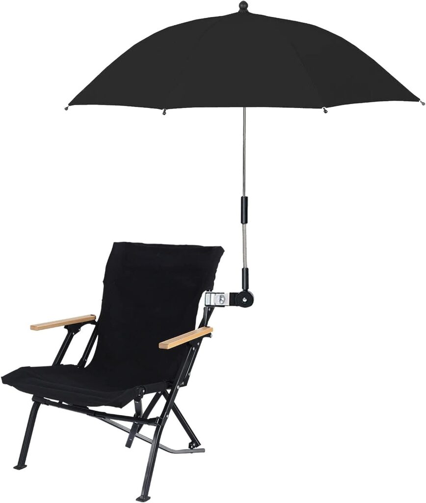 ACJRYO Sunshade Umbrella, Stroller Sunshade Umbrella, Umbrella with Clip, UV and Rain Protection, Suitable for Strollers, Beach Chairs, Bicycles, Outdoor Sports Sunshade Umbrella