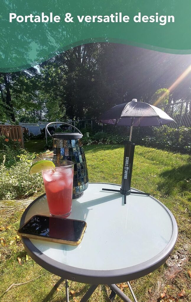 Shade Tubes - Keep Your Drinks Cool and Out of The Sun at The Beach, Pool, Patio or bar with The Original Drink Umbrella. This Phone Umbrella is a Beach Accessory to Keep Your Phone from overheating