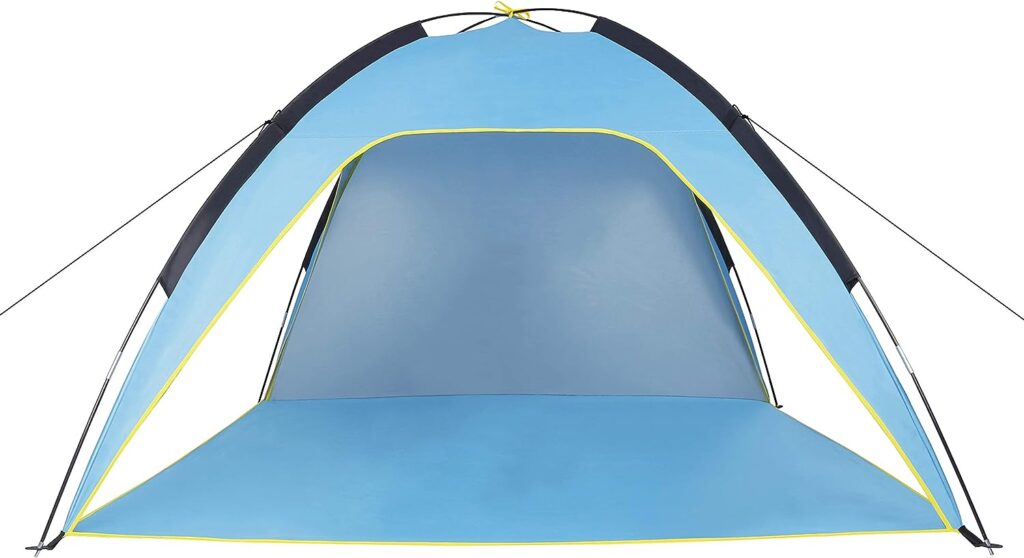 Sumerice Family Beach Tent and Sun Shade UV Cabana Shelter | Camping, Hiking, Fishing | Lightweight, Portable, Breathable, and Windproof | Collapsible (Blue)