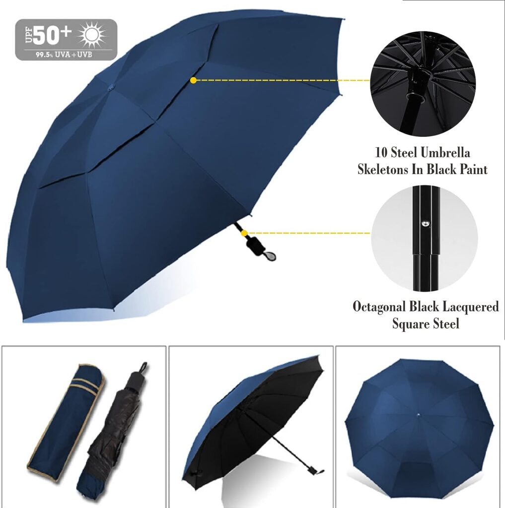 XLINGZA UPF 50+ Beach Umbrella with Adjustable Universal Clamp review