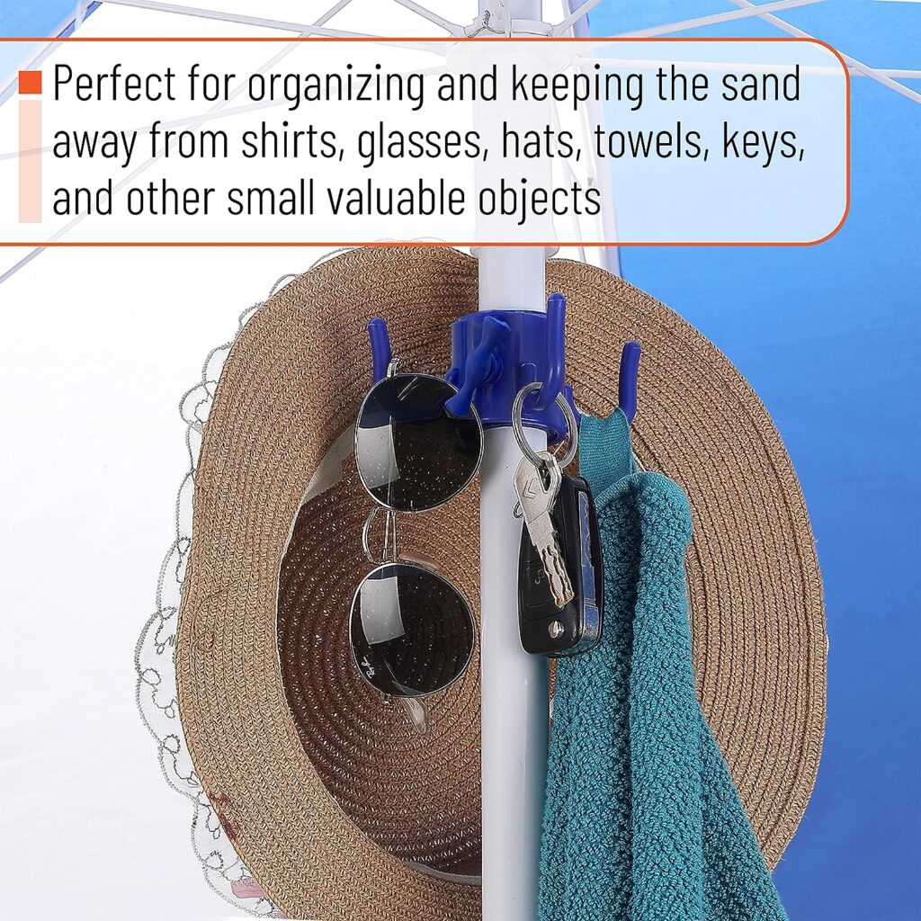 Mr. Pen- 2 Pack, Beach Umbrella Hooks Hanger, Umbrella Accessories, Bag Holder, Hanging Hook